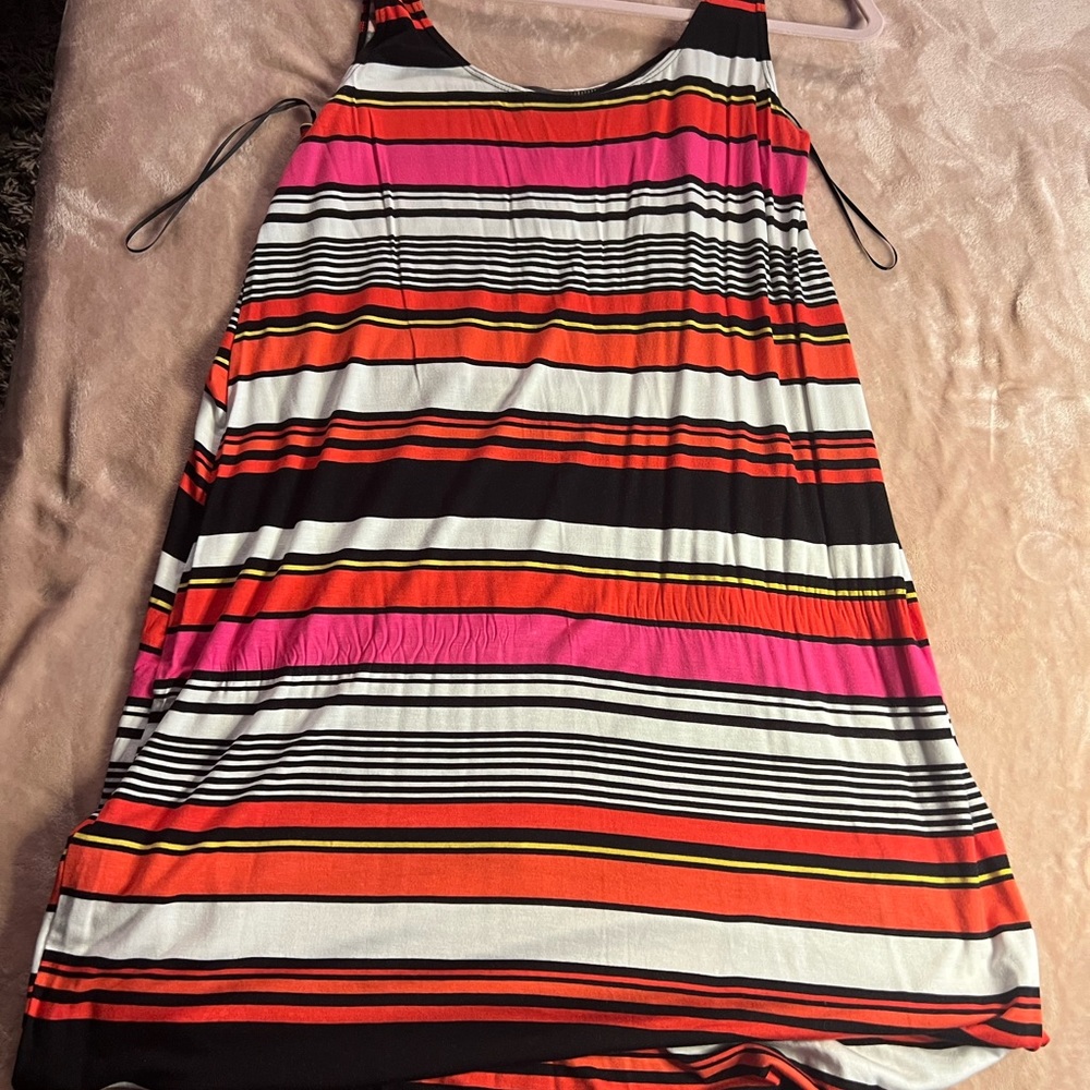 Addition elle Sleeveless Striped Maxi Dress